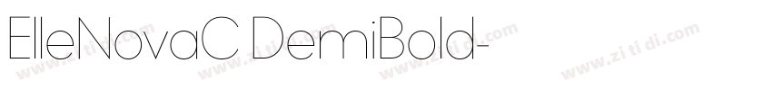 ElleNovaC DemiBold字体转换